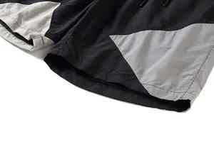 กางเกงขาสั้นออกกำลังกายผ้าตาข่ายระบายอากาศทรงโอเวอร์ไซส์ สไตล์สตรีทแวร์ สำหรับผู้ชาย ฤดูร้อน ผ้าฝ้าย/โพลีเอสเตอร์ ลายซับลิเมชั่น สไตล์บาสเก็ตบอล - Product Image 2