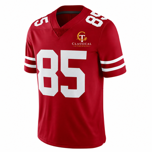 Camiseta de Fútbol Americano Personalizada CLASSICAL TRENDS, 100% Poliéster, Tejido Transpirable, Estampado Sublimado, Cuello en V, Media Letra - Product Image 4