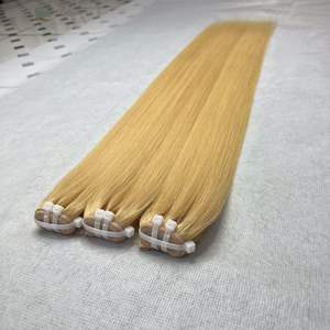 Extensions de cheveux humains vietnamiens de différentes couleurs personnalisées blondes à double cuticule alignée os lisses - Product Image 4