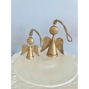 Standard Quality Farmhouse Decor Christmas Decor <b>Angel</b> Shape <b>Bell</b> Brass Made Metal Mini Cow <b>Bells</b> at Wholesale Price Supplies - Product Image 2
