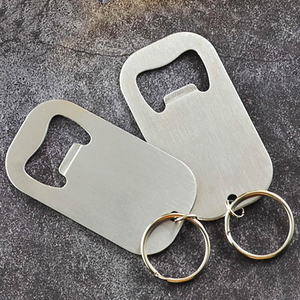 <b>Custom</b> Stainless Steel Bottle Opener Keychain Portable Metal Beer Bottle Opener <b>Key</b> <b>Ring</b> Promotional Gift - Product Image 5