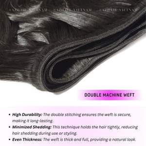 Corps Ondulé Naturel Noir Trame Bundles Extensions de Cheveux 100% Vietnamien Tissage de Cheveux Bruts Prix de Gros - Product Image 6