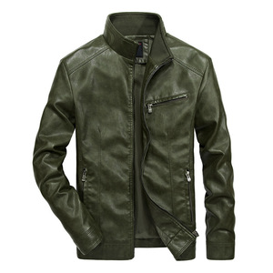 Top Trendy New Winter Leather <b>Cow</b> Skin Bomber Jackets With Front Customized Men's Waterproof Windproof Leather Jackets - Product Image 5