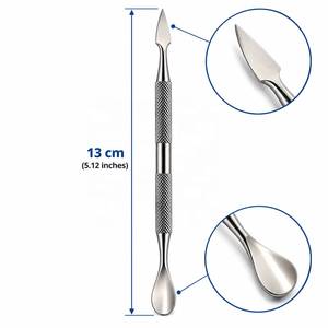 Pousse-cuticules double tête en acier inoxydable réutilisable Morje Surgical, outil professionnel pour la manucure - Product Image 5