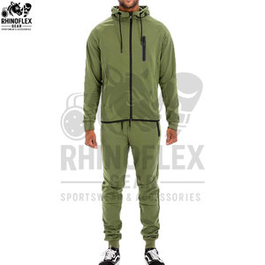 New Winter Eco-friendly Sportswear Gym Fitness Tech Fleece Training Two-piece Men's Tracksuit <b>Jogging</b> <b>Suit</b> - Product Image 4