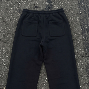 Men's Distressed Embroidery Sweatpants Drawstring Waist <b>Winter</b> Wide Leg Distressed Letter Embroider Patchs <b>Trouser</b> Pajama - Product Image 3