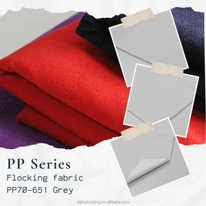 Tela de Flocado Pigpell con Reverso Tejido de Rayón, 54 Pulgadas, 70Y, para Embalaje de Joyería, PP70-651, Gris - Product Image 2