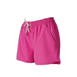 Short de bain pour femme de haute qualité avec logo personnalisé, séchage rapide, évacuation de l'humidité, couleur unie, style décontracté. - Product Image 4