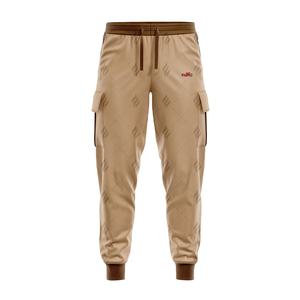 Pantalones cargo casuales de frente plano, personalizados por el fabricante, transpirables, con caída suave, aspecto clásico y resistencia al desgaste confiable. - Product Image 1