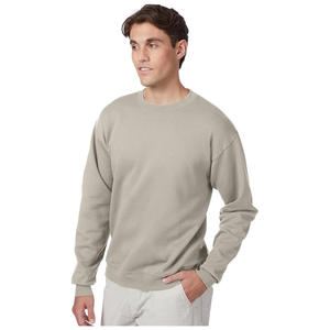 Sweat-shirt classique à col rond pour homme, intérieur en polaire chaud, style streetwear minimaliste, directement de l'usine - Product Image 4