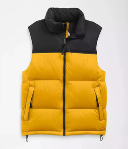 Custom ODM <b>Men</b> Sleeveless Hooded Puffer <b>Vest</b> Honeycomb <b>Thermal</b> Bodywarmer - Product Image 3