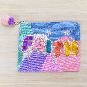 Monedero de Cuentas Hecho a Mano Colorido para Niños y Adolescentes, Cartera de Tela Personalizada con Cierre de Cremallera, Bonito Tarjetero y Portamonedas al por Mayor - Product Image 6