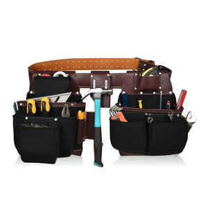 Different Size Multiple Pockets Customized Leather Tool Bags New Model Heavy Duty Comfortable Leather Tool Bags - Product Image 4