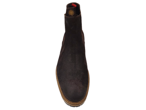 Botas Chukka de Ante Sintético Marrón Oscuro para Hombre Dlords, con Cordones, Suela de Goma, Entresuela de EVA, Forro de PU, para Oficina y Carrera Profesional - Product Image 4