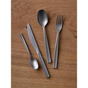 Juego de cubiertos premium personalizable de 5 piezas para suministros de restaurante, vajilla de alta calidad, juegos de cubiertos plateados con logotipo personalizado grabado. - Product Image 2