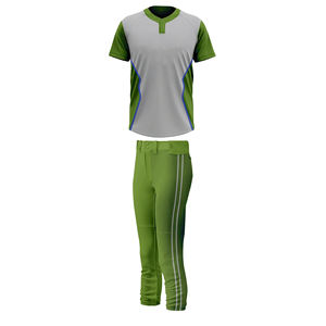 Conjuntos de Uniformes de Béisbol/Sóftbol para Adultos, Ropa Deportiva Transpirable de Manga Corta, Estampada, Tallas Grandes, Personalizable OEM - Product Image 1