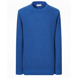 Pull à col rond personnalisable imprimé sur le devant, tricoté, anti-rides, séchage rapide, pour homme – Collection Hiver – Meilleures ventes - Product Image 1