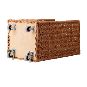 Wholesale Rattan <b>Basket</b> With Wheels, Heavy Duty Hand-Woven Commercial Bread Display <b>Basket</b> For Bakery & Supermarket From Vietnam - Product Image 6