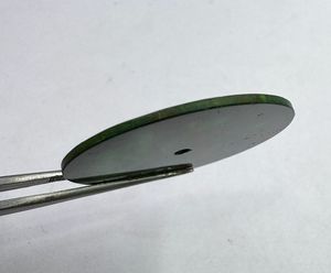 Cadran de montre en pierre précieuse sanguine naturelle 32 mm x 1,50 mm vert foncé rond personnalisable, cadran de montre de luxe - Product Image 6