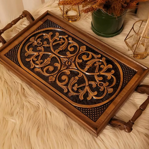 Bandeja de Madera Ligera para Servir Frutas, Diseño Artesanal Moderno de Belladec, Color Personalizado, Tamaño Personalizado, Multi-pieza, para Hogar y Hotel - Product Image 1