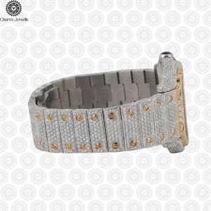 Reloj de Cuarzo Analógico de Lujo para Mujer Charm_Jewells, con Esfera Cuadrada de Acero Inoxidable, Bisel con Diamantes y Diseño de Mandala - Product Image 4