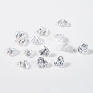 3MM Wholesale <b>Heart</b>-<b>Shape</b> Lab-Grown VVS-VS DEF Color Loose CVD/HPHT White Diamonds High Quality Fine Jewelry Making Carat Price - Product Image 1