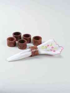 Custom <b>names</b> here wooden crafted napkin <b>ring</b> here wood craft new luxury table decor here - Product Image 2