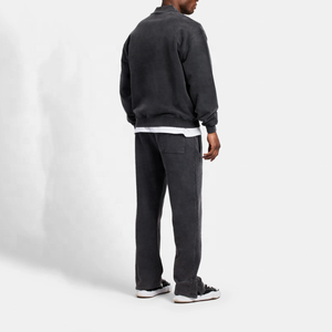 Envío Rápido Conjunto Deportivo de Forro Polar con Cierre Completo para Hombre, Chaqueta y Pantalones, Dos Piezas, Ropa Deportiva Casual de Calle, Venta al Por Mayor - Product Image 2