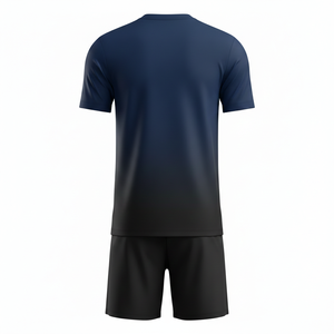 ชุดฟุตบอลยูนิเซ็กซ์พร้อมกางเกงขาสั้น ชุดโยคะสองชิ้น ชุดฝึกซ้อมฟุตบอล ชุดออกกำลังกาย ชุดกีฬา รับผลิตตามแบบ OEM - Product Image 2