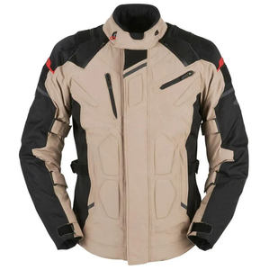 Blouson de moto pour homme à manches longues, vert et noir, coupe-vent, en textile, équipement de sécurité, toutes saisons, style adulte - Product Image 6