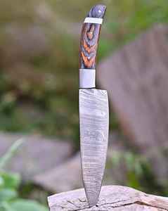 Juego de Cuchillos de Chef de 5 Piezas de Acero de Damasco Hechos a Mano con Funda de Cuero, Cuchillos de Cocina de Alta Calidad de Acero de Damasco con Funda de Cuero - Product Image 6