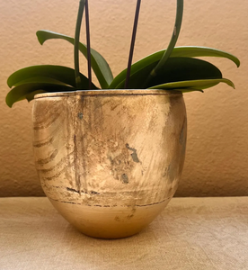 Maceta de Aluminio Cromado con Patrón en Relieve, Diseño Floral Elegante, Calidad Superior, Nueva Colección para Jardín, Ecológica - Product Image 2