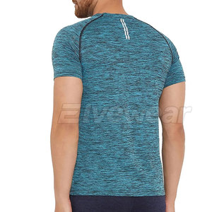 Camisetas de Gimnasio para Hombre de Secado Rápido, Ecológicas, Transpirables, de Alta Calidad, OEM, Tela de Spandex/Poliéster, Personalizables, MOQ Bajo - Product Image 3