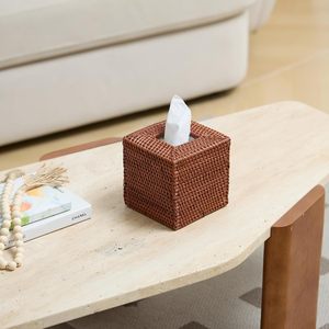 Handwoven Honey Brown <b>Rattan</b> Clothing Organizer <b>Cube</b> Classic Design Lightweight Eco Friendly Multifunction Home Accessories LAC - Product Image 6