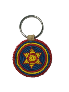 Wholesale Classic Eco-Friendly Vibrant Color Beaded <b>Keychain</b> Personalized Seed Beads Handmade Keyring Graduation National Day - Product Image 3