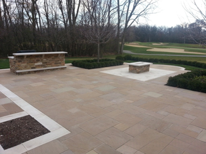 Paquete de adoquines de piedra arenisca marrón otoñal GROCON de 22 mm, losas de pavimentación naturales, duraderas, modernas y ecológicas para exteriores. - Product Image 5