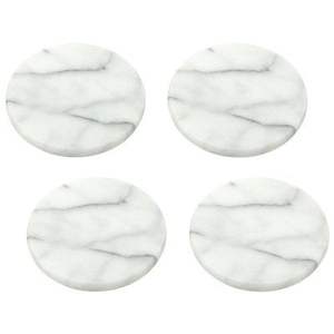 Unique Pattern Marble Coasters Set For Artistic Home Decor And Functional <b>Table</b> <b>Protection</b> Accessories - Product Image 1