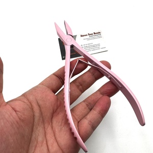 <b>Pink</b> Micro-beads Hair Extension Pliers Custom Logo Printed Hair Care <b>Tool</b> Wholesale OEM Service Flat Nose Pliers - Product Image 6