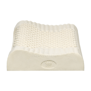 Oreillers de lit QUEEN LATEX géométriques, ignifuges, rafraîchissants, écologiques, antibactériens, toutes saisons, à motif végétal, pour le cou - Product Image 1