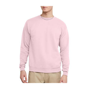 Sweat-shirt en molleton de coton premium pour homme, couleur bordeaux uni, col rond, logo personnalisé, vêtements décontractés d'hiver - Product Image 5