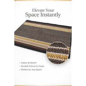 Alfombra de Baño Acme de Lujo Moderna, de PVC Sólido con Estampado, Antideslizante, de Microfibra, 16x24, Suave y Absorbente, para Hogar/Hotel - Product Image 2