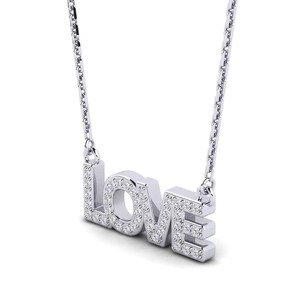 Collier Pendentif en Argent 925 avec Cristal Moissanite et Strass Micro-Sertis, Breloque Thème, Bijou Unisexe, Cadeau Romantique - Product Image 3