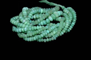 Chrysoprase perles rondelle à facettes 4-5mm perles de chrysoprase Rondelle Chrysoprase - Product Image 2