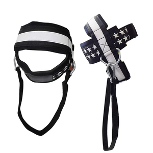 Gym Equipment Head Harness with Long Adjustable <b>Chain</b> for Weight Lifting Bodybuilding Training Non Slip Foldable Breathable - Product Image 6