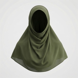 Hiyab de Chifón de Color Sólido para Mujer, Transpirable, para Uso Diario, Pañuelo Étnico de Oriente Medio - Product Image 1