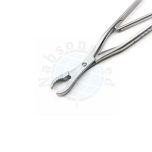 Pinza de sujeción ósea NABSONS MED Ulrich de 11 pulgadas, mandíbula recta, acero inoxidable, instrumento quirúrgico ortopédico manual autorretenible - Product Image 5