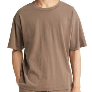 เสื้อยืดคอตตอนเจอร์ซีย์ทรงโอเวอร์ไซส์ คอกลม แขนสั้น สำหรับผู้ชาย เสื้อยืดลำลองฤดูร้อน มีโลโก้ - Product Image 3