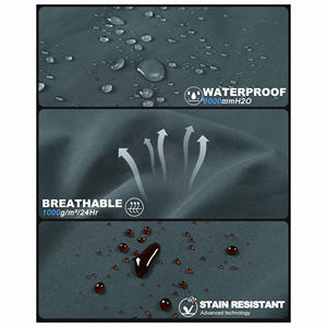 High Demand Men’s Softshell Jacket Breathable Front Zipper Adjustable Drawcord Hem With Stand Up Collar Men's Softshell Jacket - Product Image 5