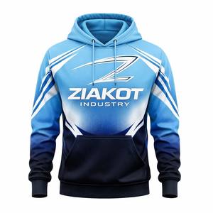 Impresión personalizada cosido personalizado Azul Rojo-blanco 3D bandera americana moda deportes pulóver Sudadera con capucha - Product Image 1