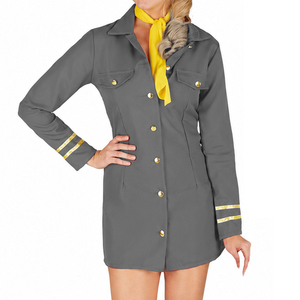 Dernier design simple, logo et taille personnalisés, prix abordable, meilleure qualité, ensemble d'uniformes d'hôtesse de l'air pour femmes, service OEM - Product Image 1